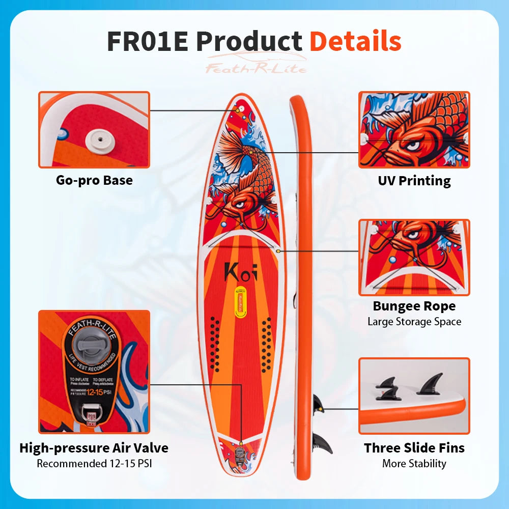 FunWater 350cm Inflatable Stand Up Paddle Board Surfboard
