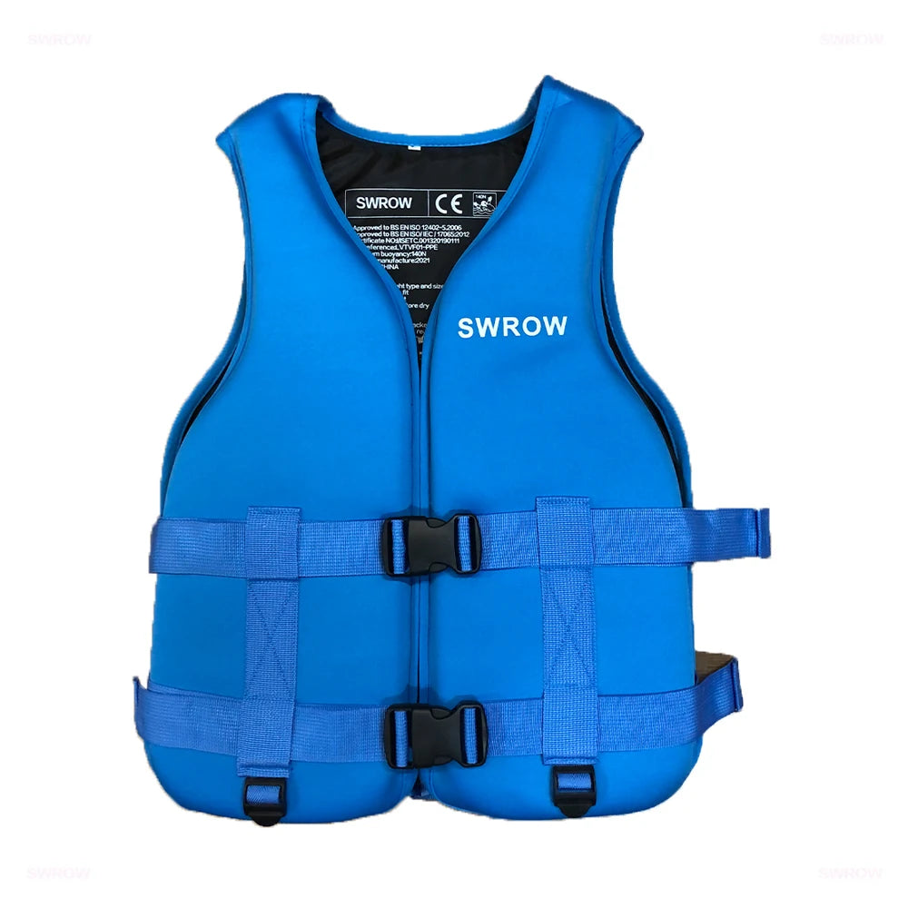 Neoprēna glābšanas veste pieaugušajiem bērniem Jauna ūdens sporta peldspējas veste Glābšanas veste Peldēšanai Laivošanai Slēpošanai Braukšanas veste Drifta veste