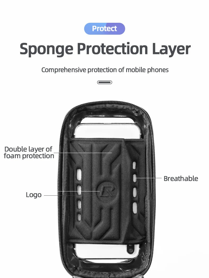 ROCKBROS Bicycle Bag Waterproof Touch Screen Cycling Bag