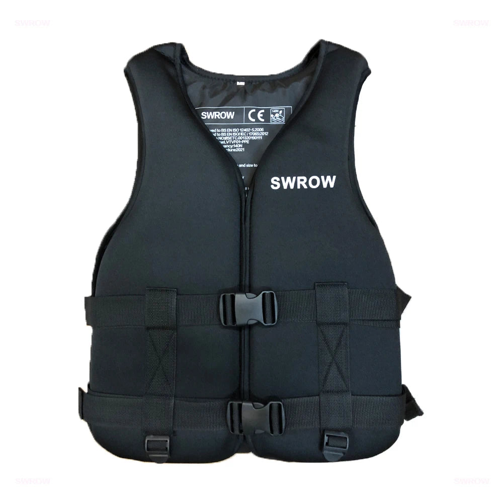 Neoprēna glābšanas veste pieaugušajiem bērniem Jauna ūdens sporta peldspējas veste Glābšanas veste Peldēšanai Laivošanai Slēpošanai Braukšanas veste Drifta veste