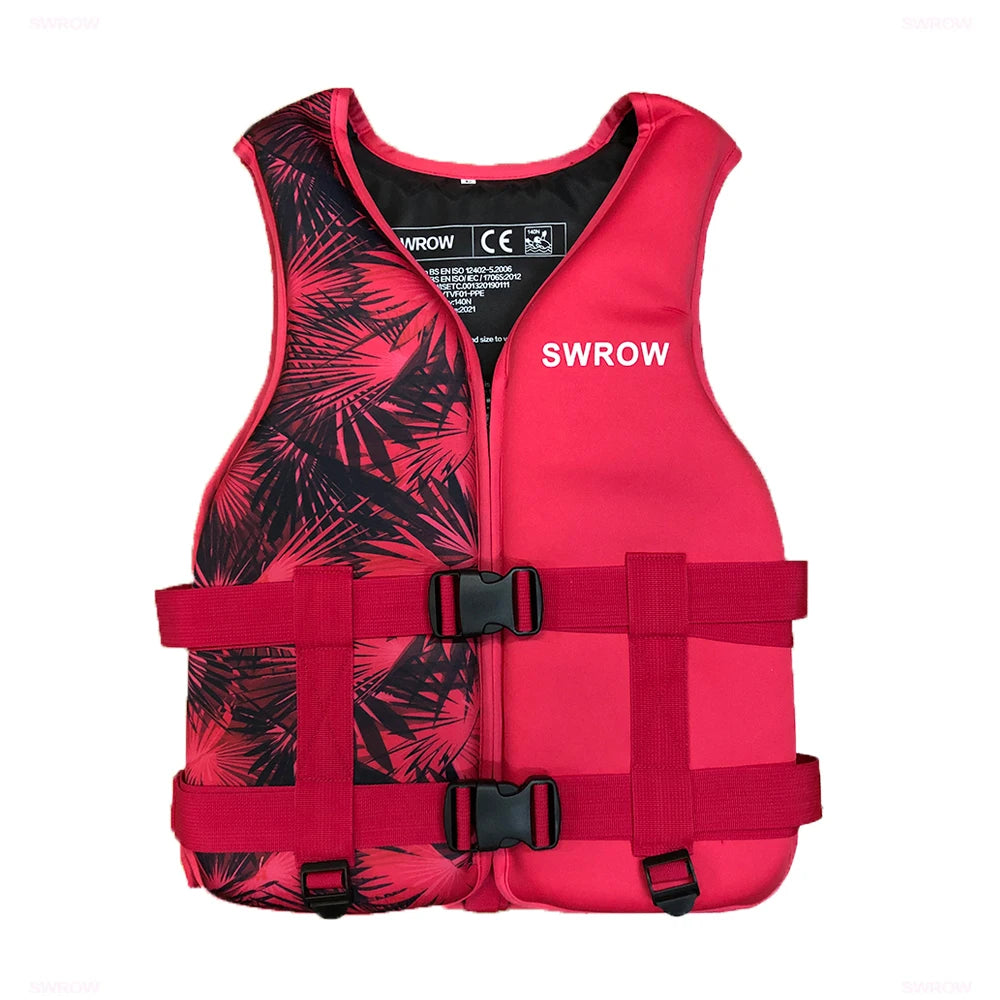 Neoprēna glābšanas veste pieaugušajiem bērniem Jauna ūdens sporta peldspējas veste Glābšanas veste Peldēšanai Laivošanai Slēpošanai Braukšanas veste Drifta veste
