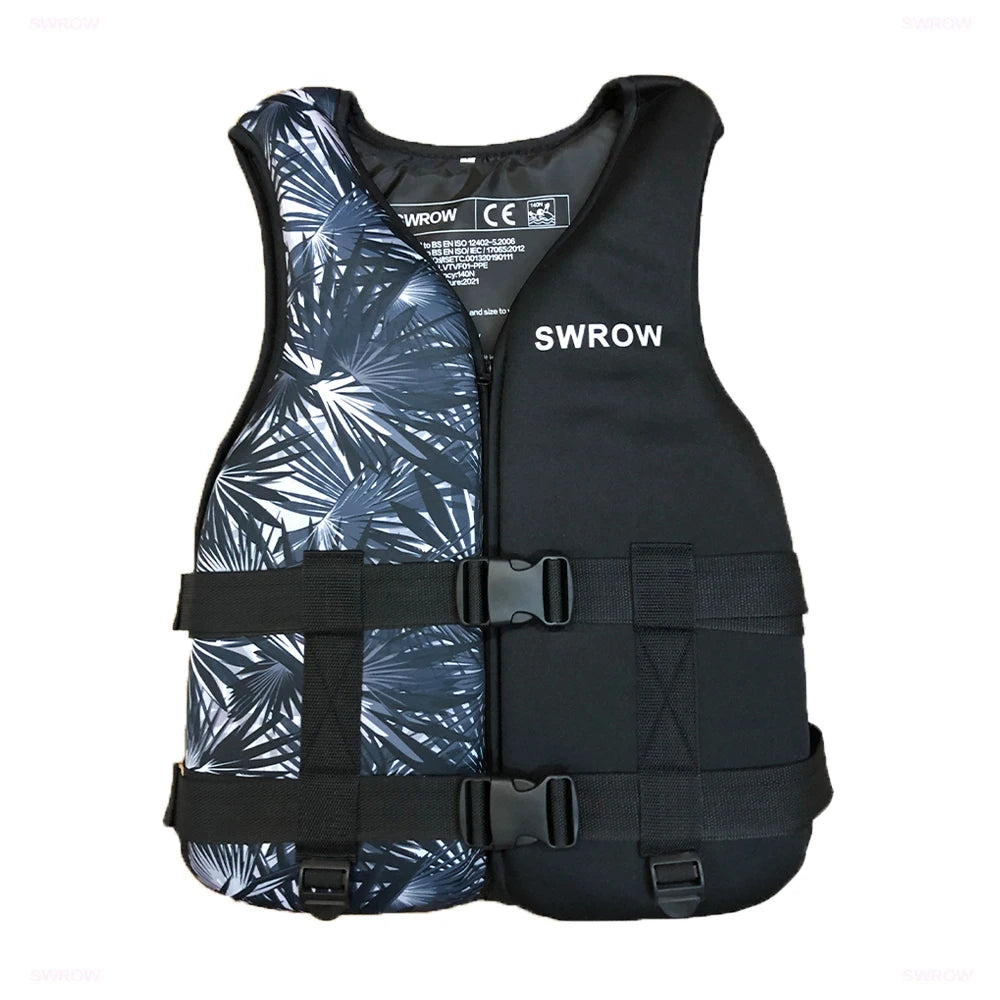 Neoprēna glābšanas veste pieaugušajiem bērniem Jauna ūdens sporta peldspējas veste Glābšanas veste Peldēšanai Laivošanai Slēpošanai Braukšanas veste Drifta veste