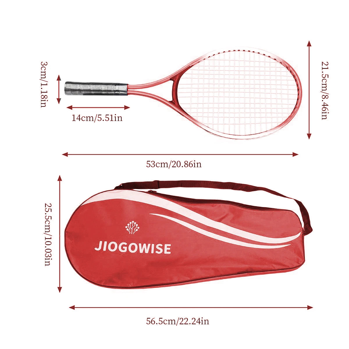 Children's tennis racket set