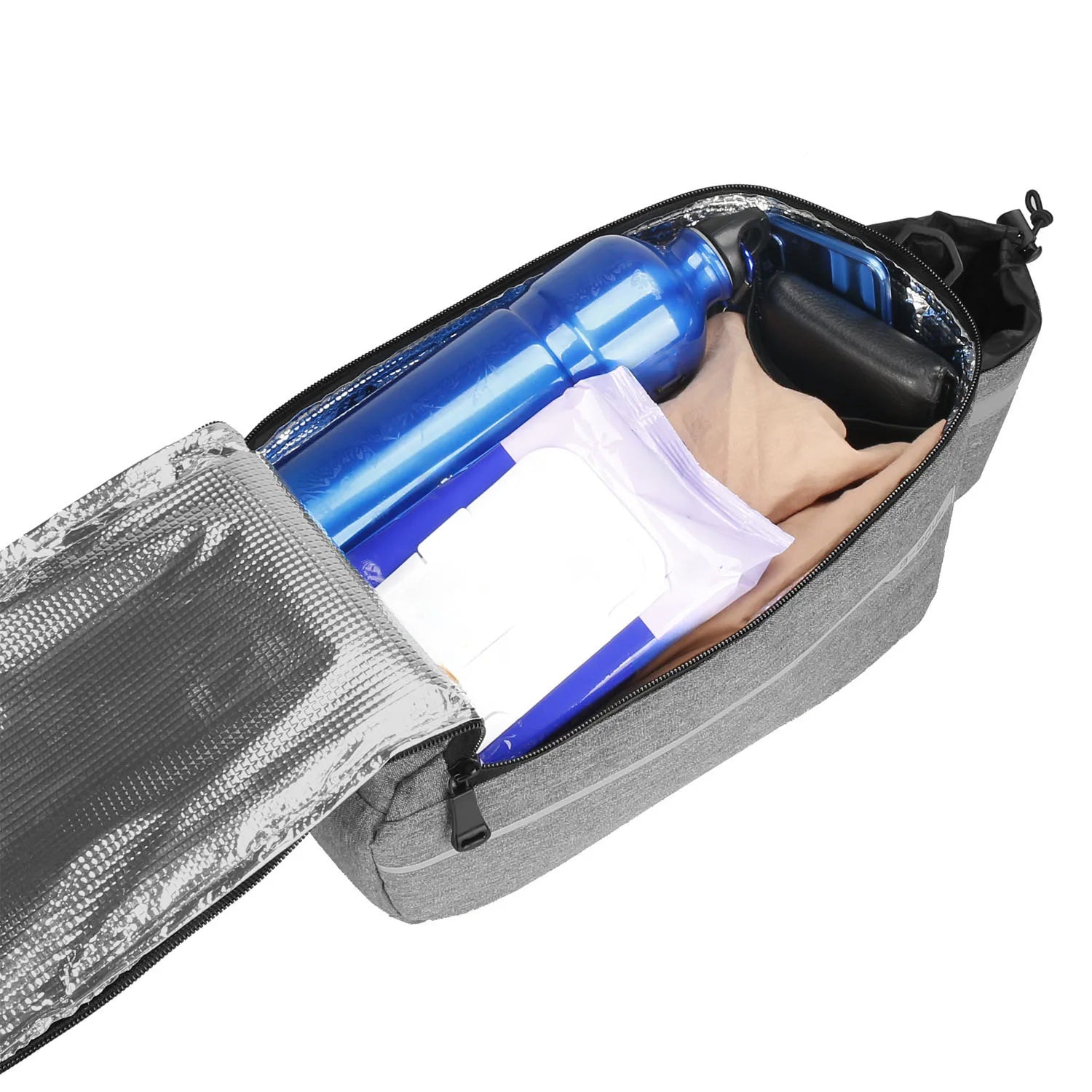 Electric folding rack bag for ground bikes