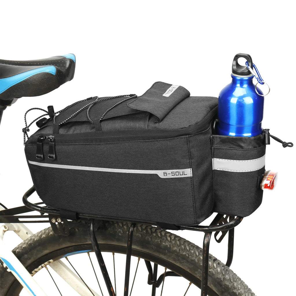 Electric folding rack bag for ground bikes