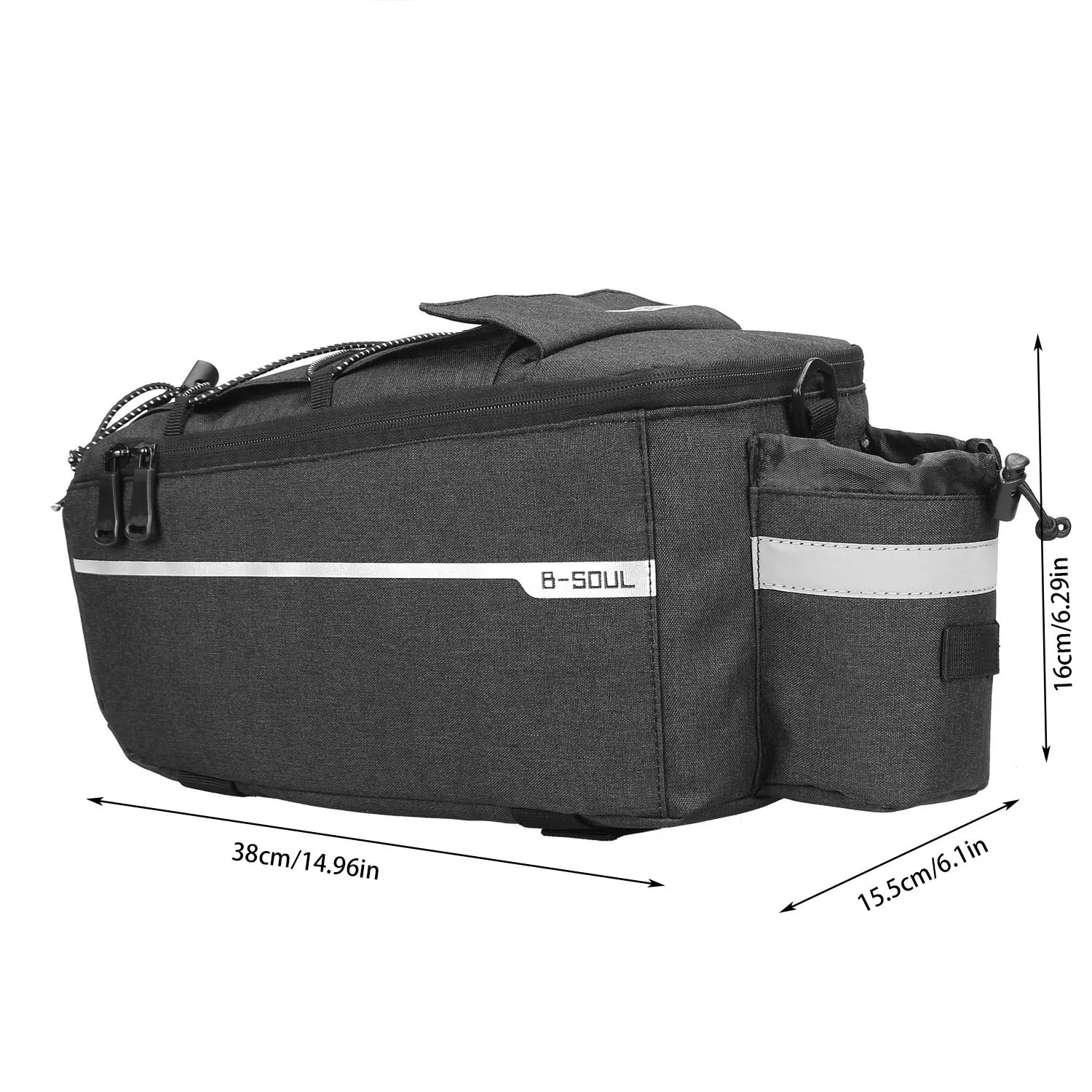 Electric folding rack bag for ground bikes