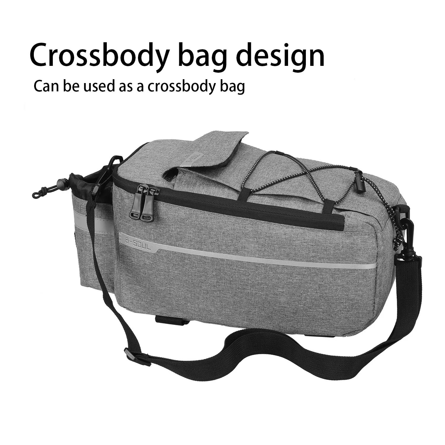 Electric folding rack bag for ground bikes