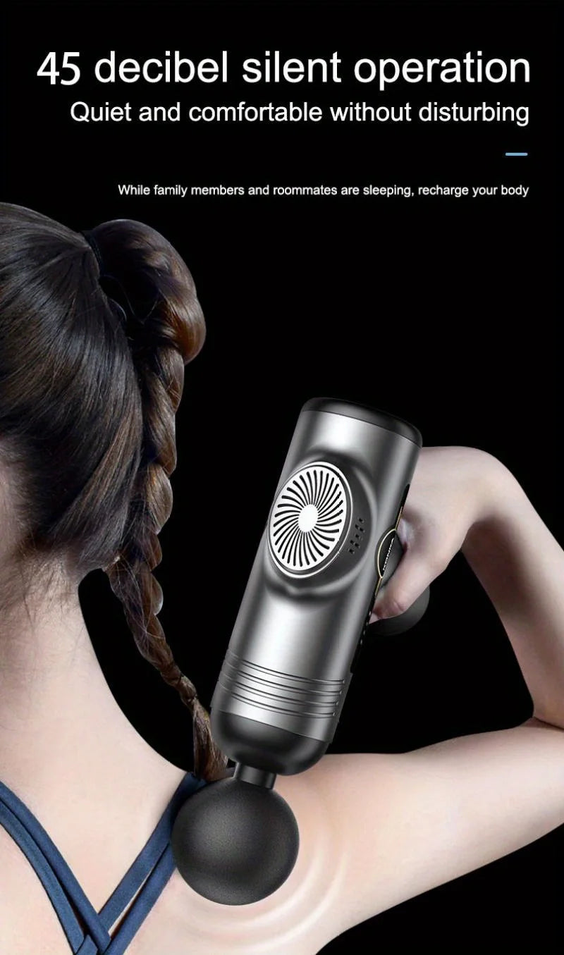 6/99 Speeds Massage Gun Deep Tissue, Back Massager Gun for Athletes Muscle Massage Gun for Body with 4/8 Massage Heads