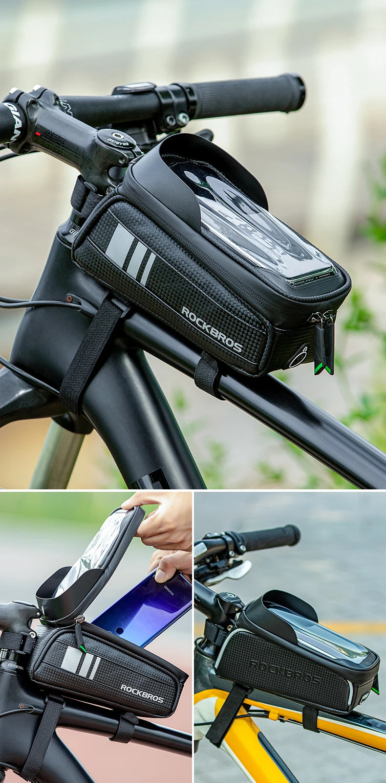 ROCKBROS Bicycle Bag Waterproof Touch Screen Cycling Bag