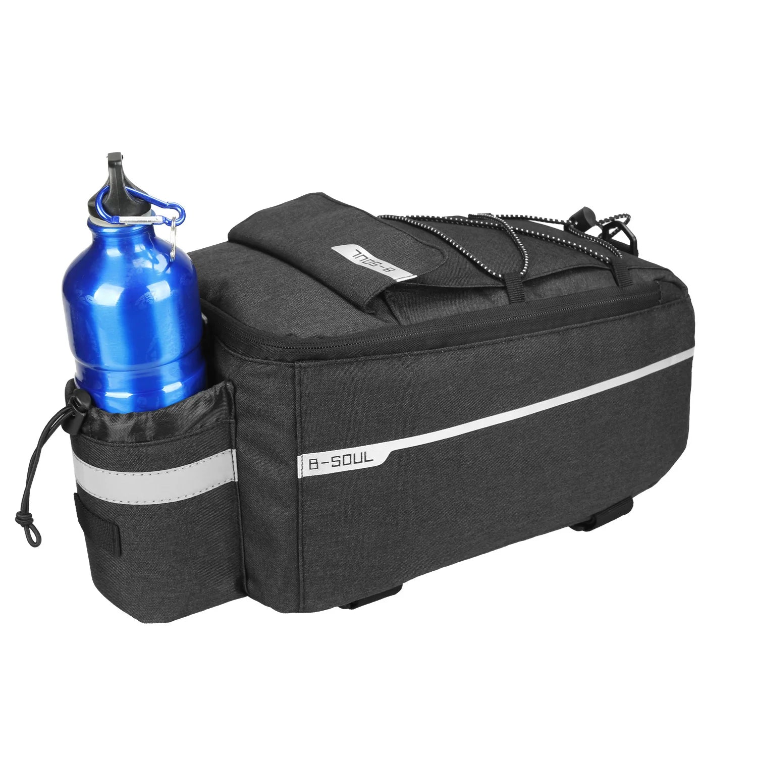 Electric folding rack bag for ground bikes
