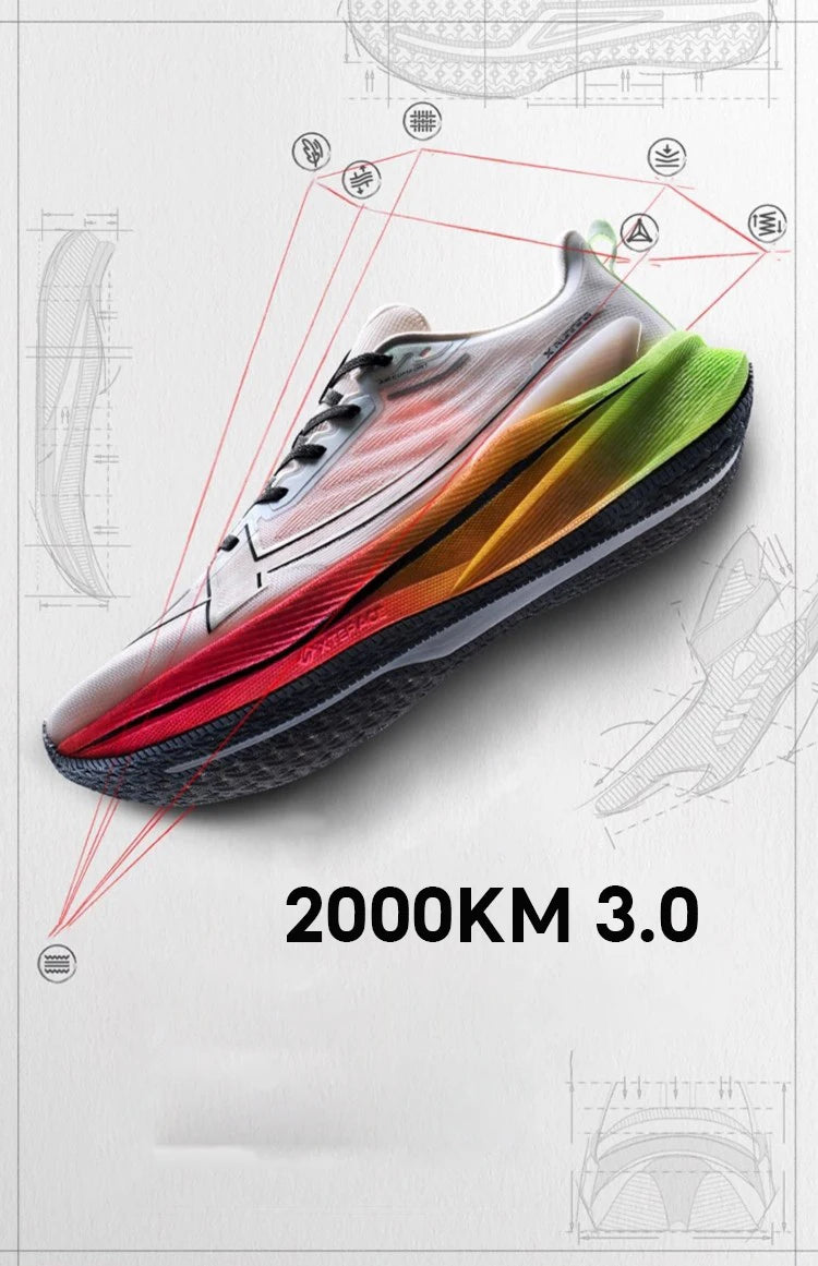 Men's Running Shoes 2025 Spring Lightweight Cushioned Wear