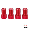 4Pcs Presta Valve Adapter - Convert Presta to Schrader - French/UK to US - Inflate Tire Using Standard Pump or Air Compressor